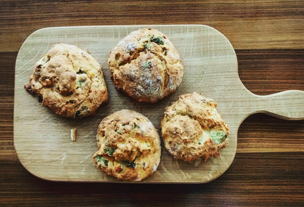 Spinach and Feta Savoury Scones