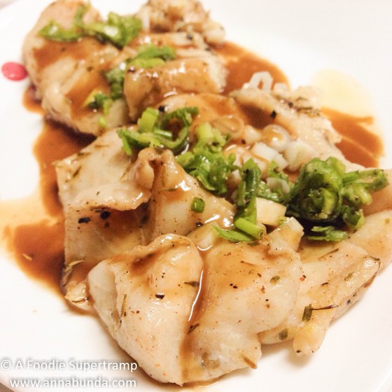 STEAMED FISH WITH OYSTER SAUCE