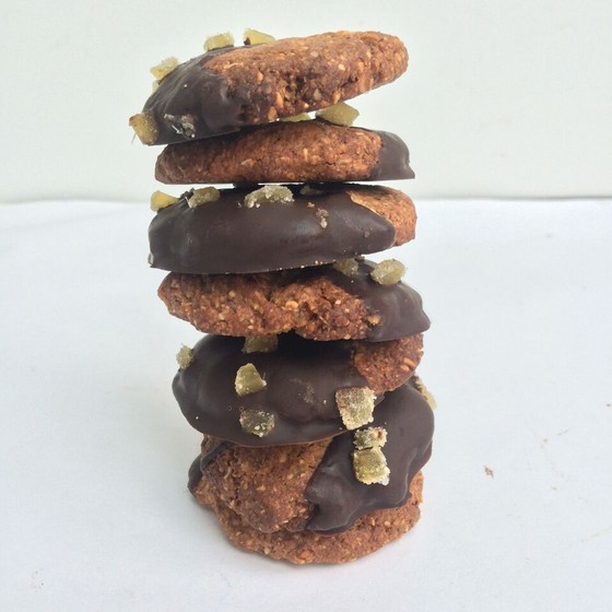 Chocolate Dipped Stem Ginger Biscuits Tajinny chocolate-dipped-stem-ginger-biscuits-tajinny